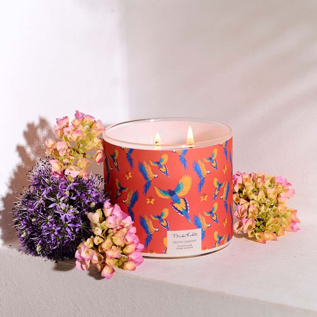 Frida Kahlo Scented Candle – Artistic Glass Design