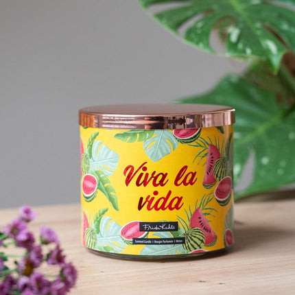 Frida Kahlo Scented Candle – Artistic Glass Design