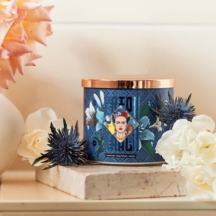 Frida Kahlo Scented Candle – Artistic Glass Design