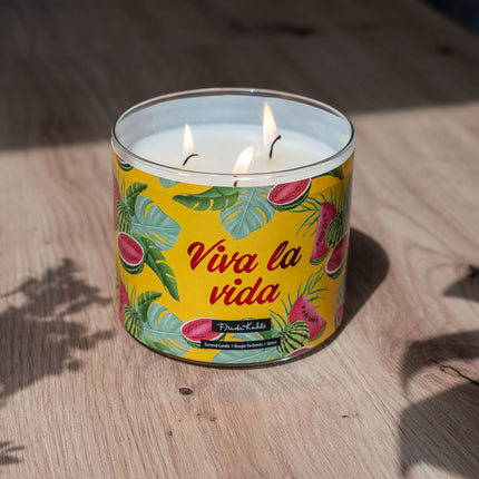 Frida Kahlo Scented Candle – Artistic Glass Design
