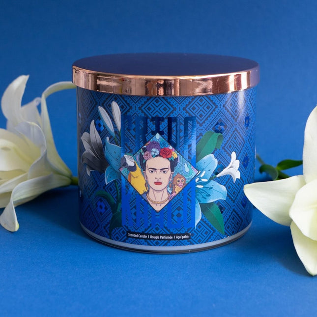 Frida Kahlo Scented Candle – Artistic Glass Design