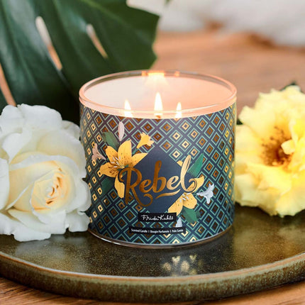 Frida Kahlo Scented Candle – Artistic Glass Design