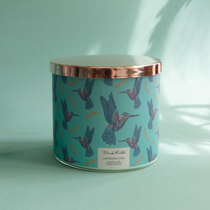 Frida Kahlo Scented Candle in Artistic Glass