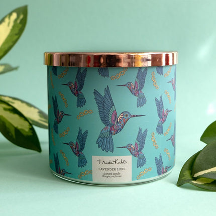 Frida Kahlo Scented Candle in Artistic Glass