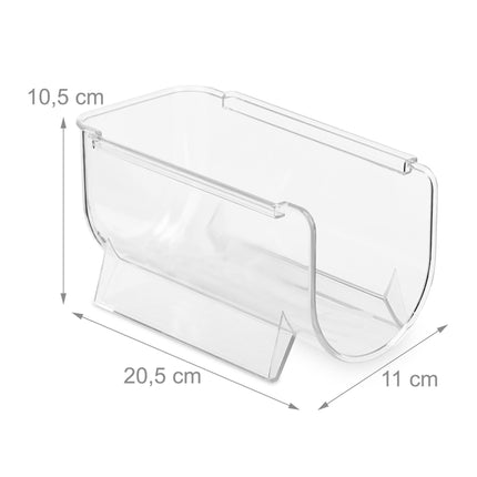 Fridge Bottle Organiser Set – Stackable, Transparent Holder