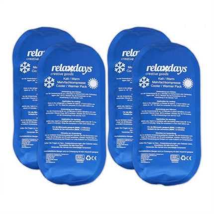 Fridge lamps oval set of 4 blue