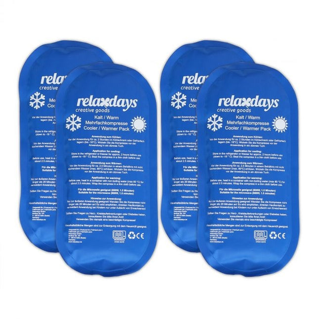 Fridge lamps oval set of 4 blue