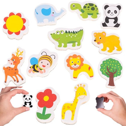 Fridge magnets - animals 12 pcs 22615