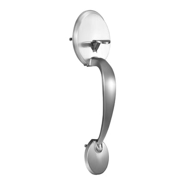 Front Door Handleset with Deadbolt, Satin Nickel, Single Cylinder