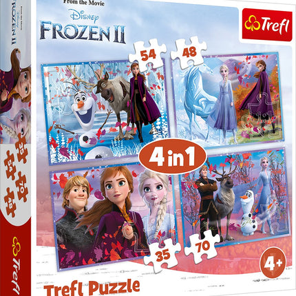 Frozen II 4-in-1 Puzzle Set for Kids, Fun and Engaging