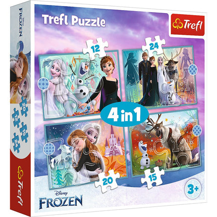 Frozen Puzzle 4-in-1 Set for Kids, Engaging and Fun