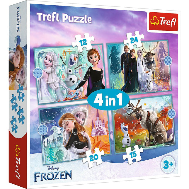 Frozen Puzzle 4-in-1 Set for Kids, Engaging and Fun
