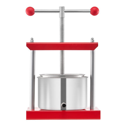 Fruit Wine Press, 3L Manual Stainless Steel, T-Handle