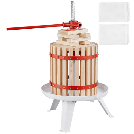 Fruit Wine Press, 4.4 Gal Manual Wood Basket Juicer