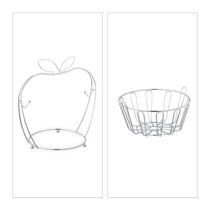 Fruit bowl "Apple" made of metal
