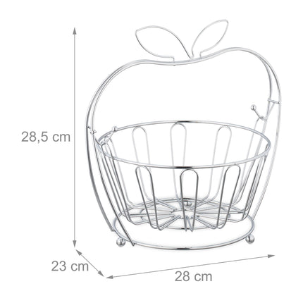 Fruit bowl "Apple" made of metal