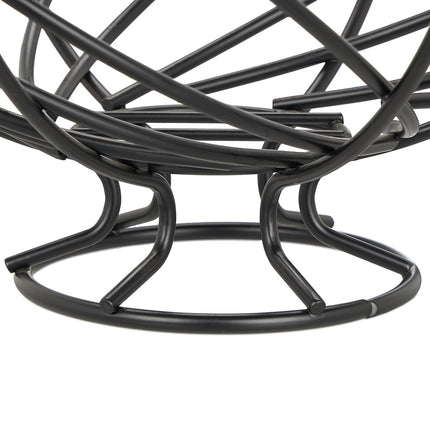 Fruit bowl in black metal