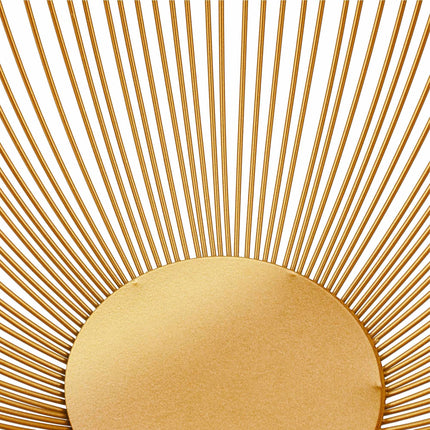 Fruit bowl in gold metal