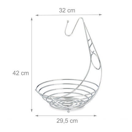 Fruit bowl with banana holder