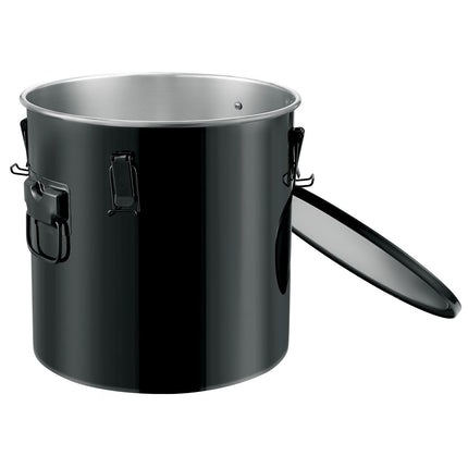 Fryer Grease Bucket, 10 Gal Stainless Steel, Lid Filter Bag