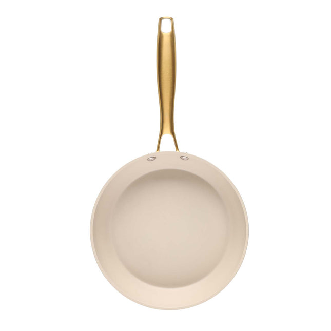 Frying Pan, 24 cm, Beige, Ceramic Coating, 1.5 L Capacity