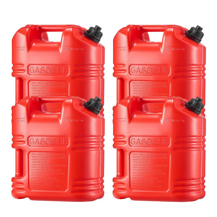 Fuel Container 19L, 4-Pack Gas Can With Spout, Scale