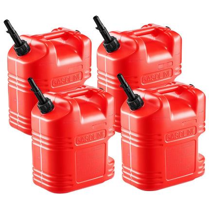 Fuel Container 19L, 4-Pack Gas Can With Spout, Scale
