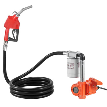 Fuel Transfer Pump 12V 10 GPM, Auto Shut-Off Nozzle