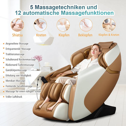 Full Body Massage Chair with Zero Gravity & Heat