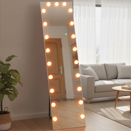 Full-Length Mirror 150x40 cm, RGB LED, Touch Control, Memory