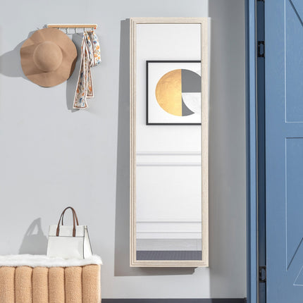 Full-Length Mirror, 160x50 cm, Rectangular, White Frame