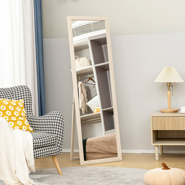 Full-Length Mirror, 160x50 cm, Rectangular, White Frame
