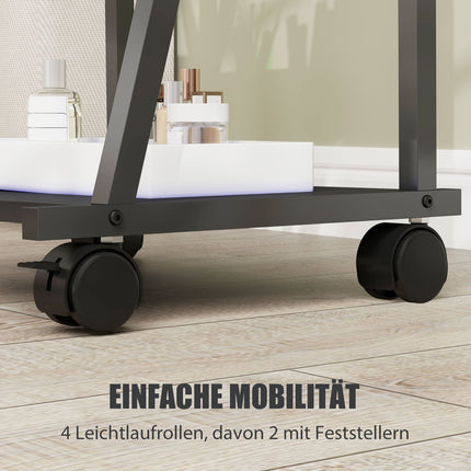 Standing full-length mirror, 42 x 155 cm, black