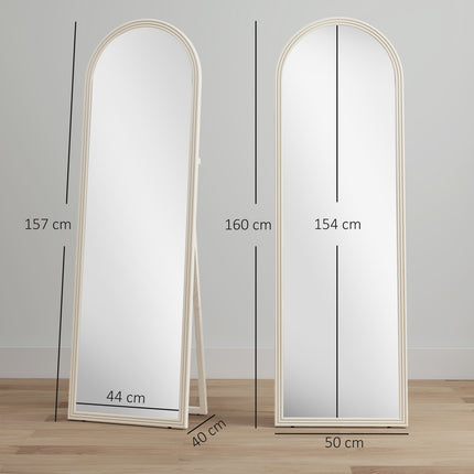 Full-Length Mirror, 50x160 cm, Freestanding, Wall-Mount