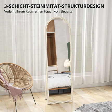 Full-Length Mirror, 50x160 cm, Freestanding, Wall-Mount