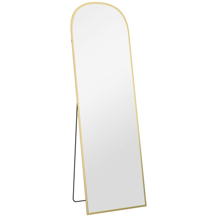Full-Length Mirror, Gold, 50 x 170 cm, Aluminum Frame