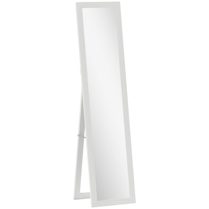 Full-Length Mirror with Frame, Antique Wood Finish, 157 cm