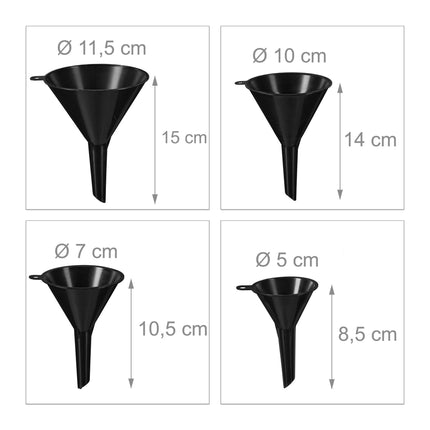 Funnel set with hose