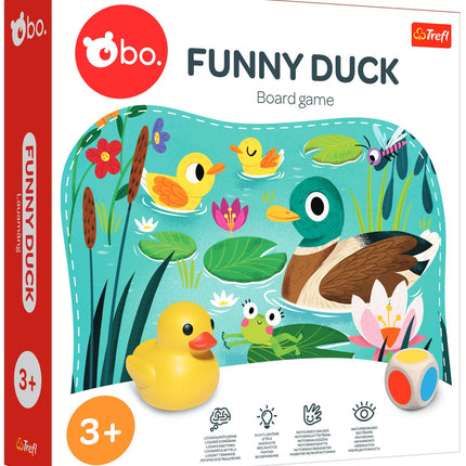 Funny Duck Board Game for Family Fun, 2-4 Players