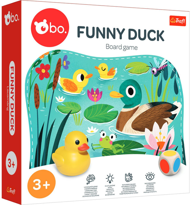 Funny Duck Board Game for Family Fun, 2-4 Players