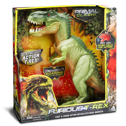 Furious T-Rex Dinosaur Toy for Kids, Interactive Roaring Sounds