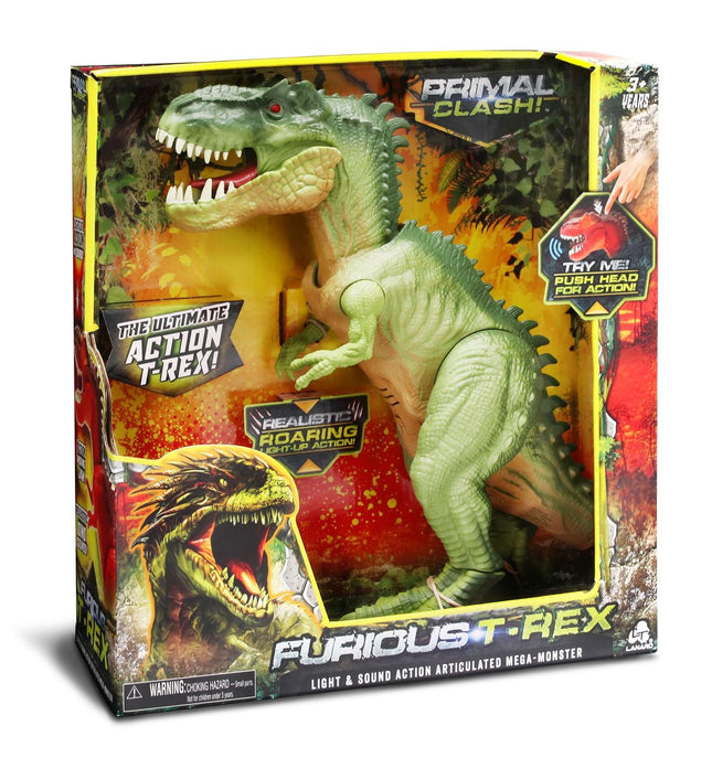 Furious T-Rex Dinosaur Toy for Kids, Interactive Roaring Sounds