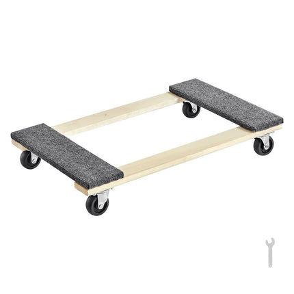 Furniture Dolly, 1000 lb, 18 x 30, Swivel Casters