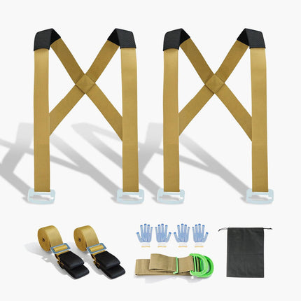 Furniture Moving Straps, 2-Person Adjustable System, 1000 lb