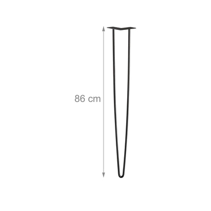 Furniture leg hairpin set of 4