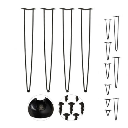 Furniture leg hairpin set of 4