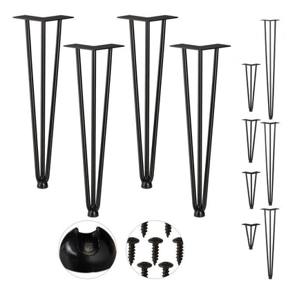 Furniture leg hairpin set of 4