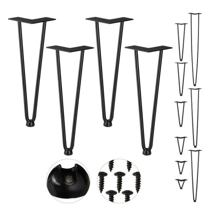 Furniture leg hairpin set of 4