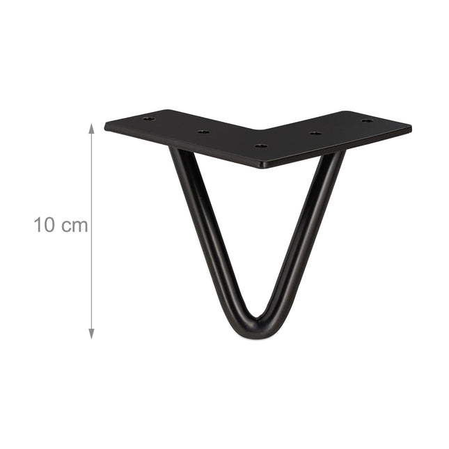 Furniture leg hairpin set of 4