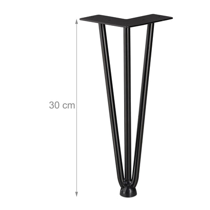 Furniture leg hairpin set of 4